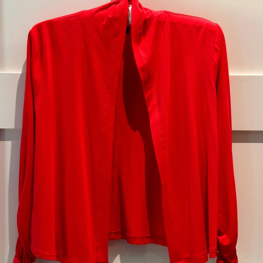 KAARI BLUE LIGHTWEIGHT SHRUG/SHORT CARDIGAN - SIZE SMALL